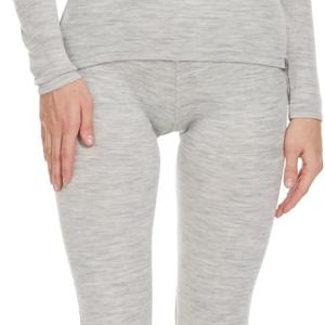 MERINNOVATION Merino Wool Base Layer Set for Women 100% Merino Wool Thermal Underwear Set