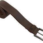 Hide & Drink, Thick Leather Belt With Hidden Pocket Handmade :: Bourbon Brown