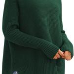 LILLUSORY Women's Oversized Turtleneck Sweaters 2023 Fall Batwing Sleeve Ribbed Tunic Sweater