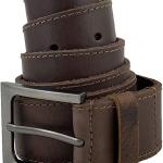Hide & Drink, Thick Leather Belt With Hidden Pocket Handmade :: Bourbon Brown