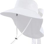 Toppers Womens Mens Sun Hat Rollable UPF 50+ Wide Brim Gardening Hat with Neck Flap