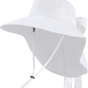 Toppers Womens Mens Sun Hat Rollable UPF 50+ Wide Brim Gardening Hat with Neck Flap