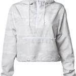 Global Blank Womens Cropped Jacket Crop Top Hoodies for Women Cropped Windbreaker Jackets