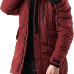 WEEN CHARM Men's Warm Parka Jacket Anorak Jacket Winter Coat with Detachable Hood Faux-Fur Trim
