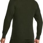 CQR 1 or 2 Pack Men's Long Sleeve Thermal Underwear Tops, Midweight Waffle Crewneck Shirt, Winter Cold Weather Thermal Shirts