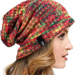 VECRY Womens Knit Slouchy Beanie Ribbed Baggy Skull Cap Turban Winter Summer Beret Hat