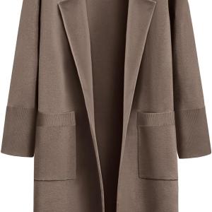 LILLUSORY Women's Long Dressy Cardigan Sweaters Fall Trendy Oversized Coatigan 2023 Knit Jacket Winter Coats