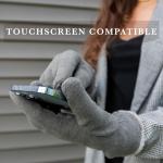 isotoner womens Stretch Fleece Gloves With Microluxe Lining and Smart Touch Technology