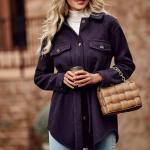 PRETTYGARDEN Women's 2023 Fashion Winter Trench Coats Lapel Button Down Peacoat Belted Outwear Casual Jackets