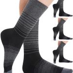 FITRELL 4 Pack Women's Merino Wool Hiking Socks Wicking Cushioned Warm Thermal Walking Boot Crew Socks
