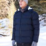 BEST SOUTH Men's Hooded Winter Puffer Jacket Fleece Warm Bubble Coat Outerwear Cold Weather
