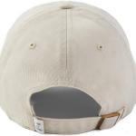 Life is Good Adult Chill Cap Baseball Hat for Men and Women, Cotton, Adjustable Back, Heart Bone, One Size Beige