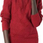 Essentials Women's Soft Touch Funnel Neck Cable Sweater