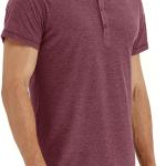 NITAGUT Mens Fashion Casual Front Placket Basic Long/Short Sleeve Henley T-Shirts