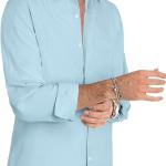JMIERR Men's Casual Stylish Long Sleeve Button-Down Shirts Striped Dress Shirts Cotton Shirt