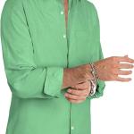 JMIERR Men's Casual Stylish Long Sleeve Button-Down Shirts Striped Dress Shirts Cotton Shirt