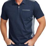 ZITY Golf Shirt for Men Short Sleeve Sports Polo Shirts Mesh Tennis T-Shirt