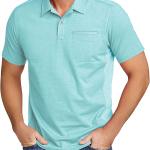 ZITY Golf Shirt for Men Short Sleeve Sports Polo Shirts Mesh Tennis T-Shirt