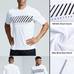 5 Pack Men’s Active Quick Dry Crew Neck T Shirts | Athletic Running Gym Workout Short Sleeve Tee Tops Bulk
