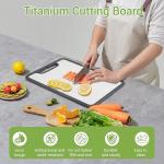 Titanium Cutting Board set of 3,Metal Cutting Boards for Kitchen