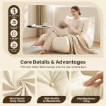 Gazecaia Comfy Bean Bag Chair for Adults Teens | Fireside Floor Lounge Chair