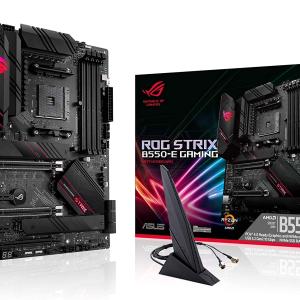 ASUS ROG Strix B550-E Gaming AMD AM4 3rd Gen Ryzen ATX Gaming Motherboard-PCIe 4.0, NVIDIA SLI, WiFi 6, 2.5Gb LAN, 14+2 Power Stages, USB 3.2 Type-C